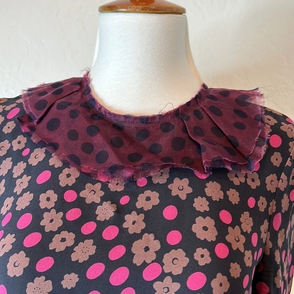 Nina Ricci Blouse with Frayed Collar RTM - Picture 10 of 10